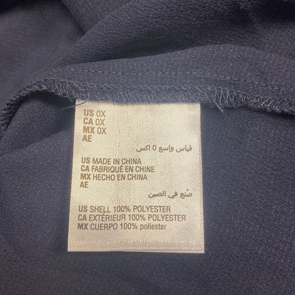 Alfani Core Blouse, Navy - Picture 5 of 6